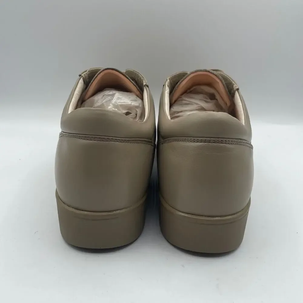 Apex 1274W Ambulator Lace Up Oxford Tan Diabetic Comfort Shoes Womens Size 10